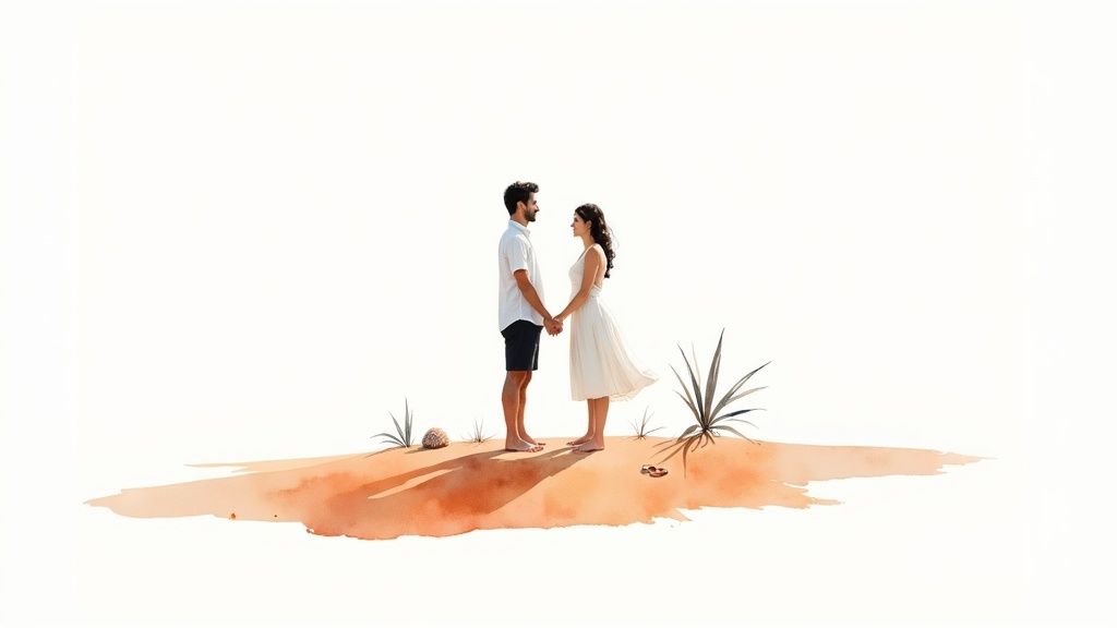 Tropical Beach Paradise Invitation