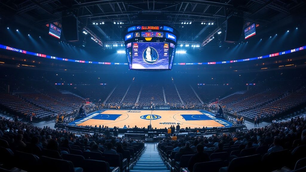 Lakers and Mavericks players in action on the court