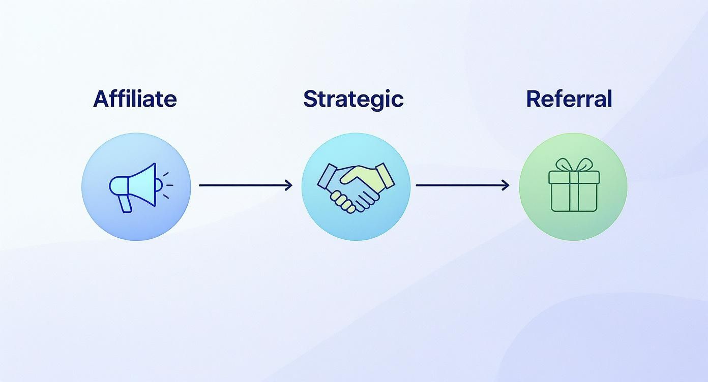 Infographic about what is partner marketing