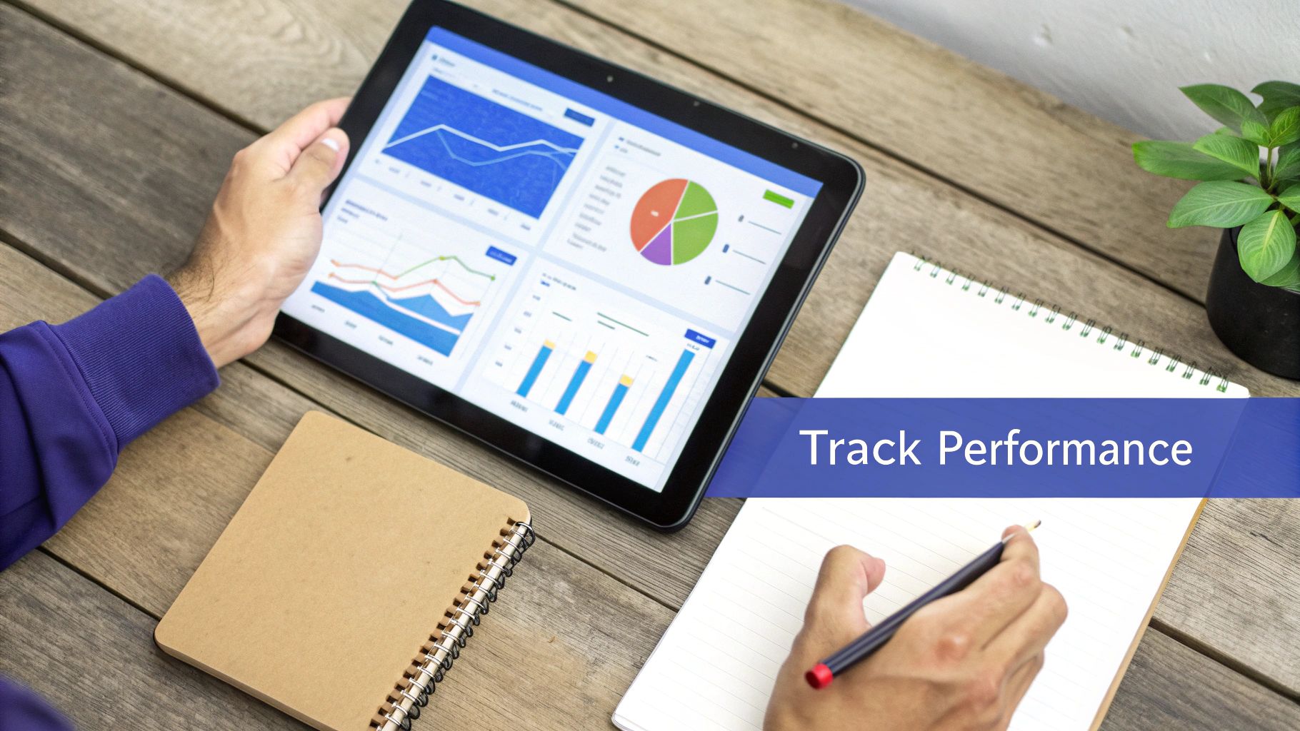 People collaborating on laptops in a modern office, representing scaling an affiliate program.