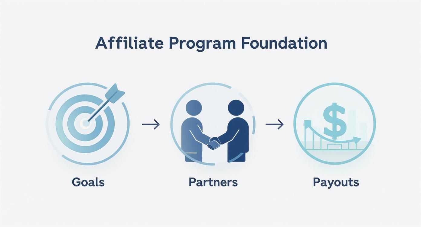 Infographic about managing affiliate programs