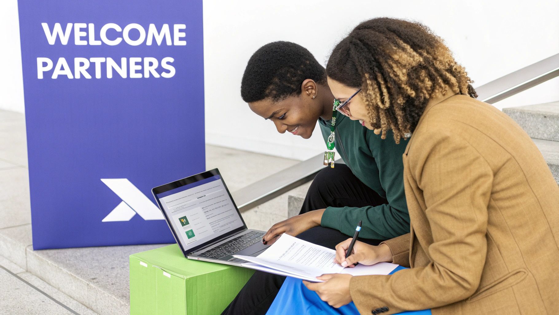A group of diverse professionals collaborating around a table, symbolizing the recruitment and onboarding of new affiliate partners.