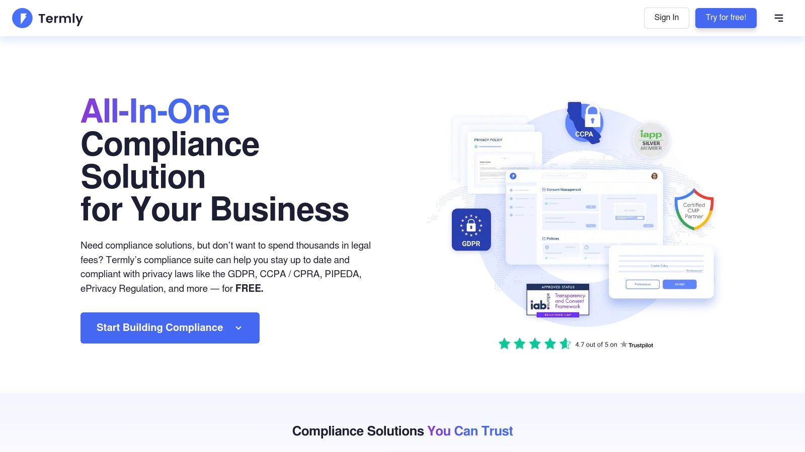 Termly – Policy/Disclosure Generator and Compliance Suite
