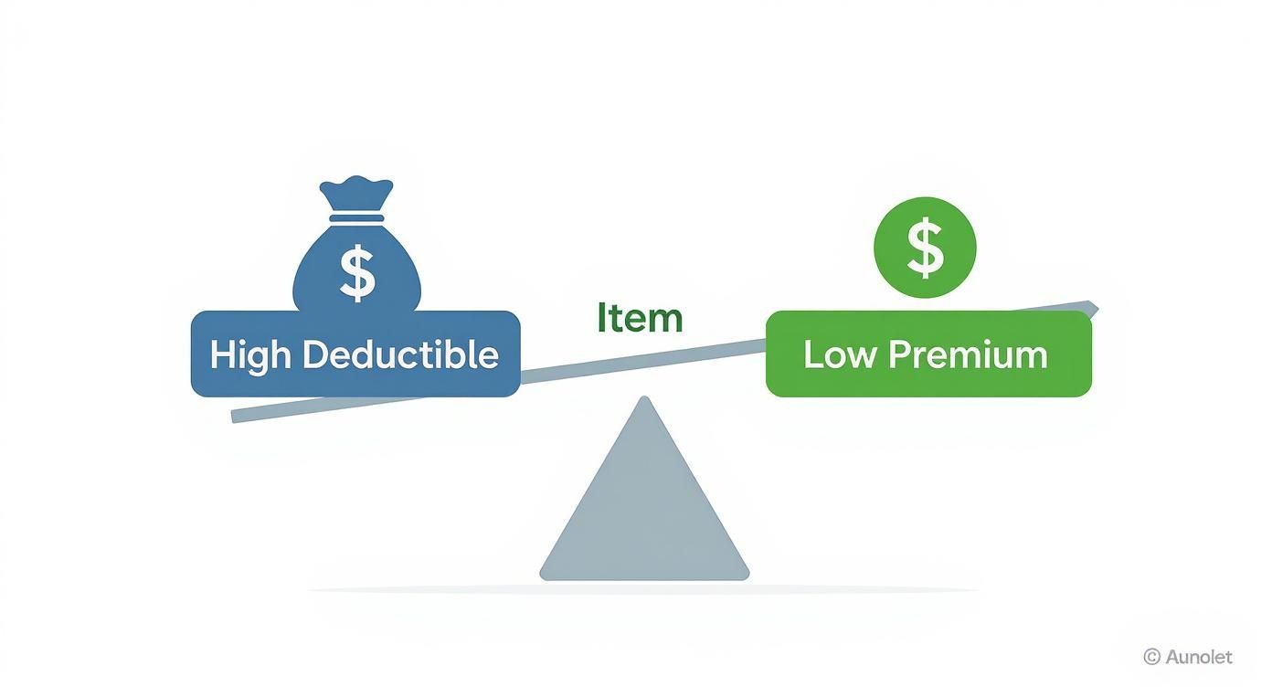 Infographic about what is an insurance deductible