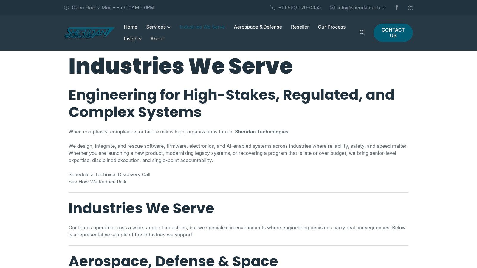 Industries We Serve — Industrial Automation, Robotics & Manufacturing