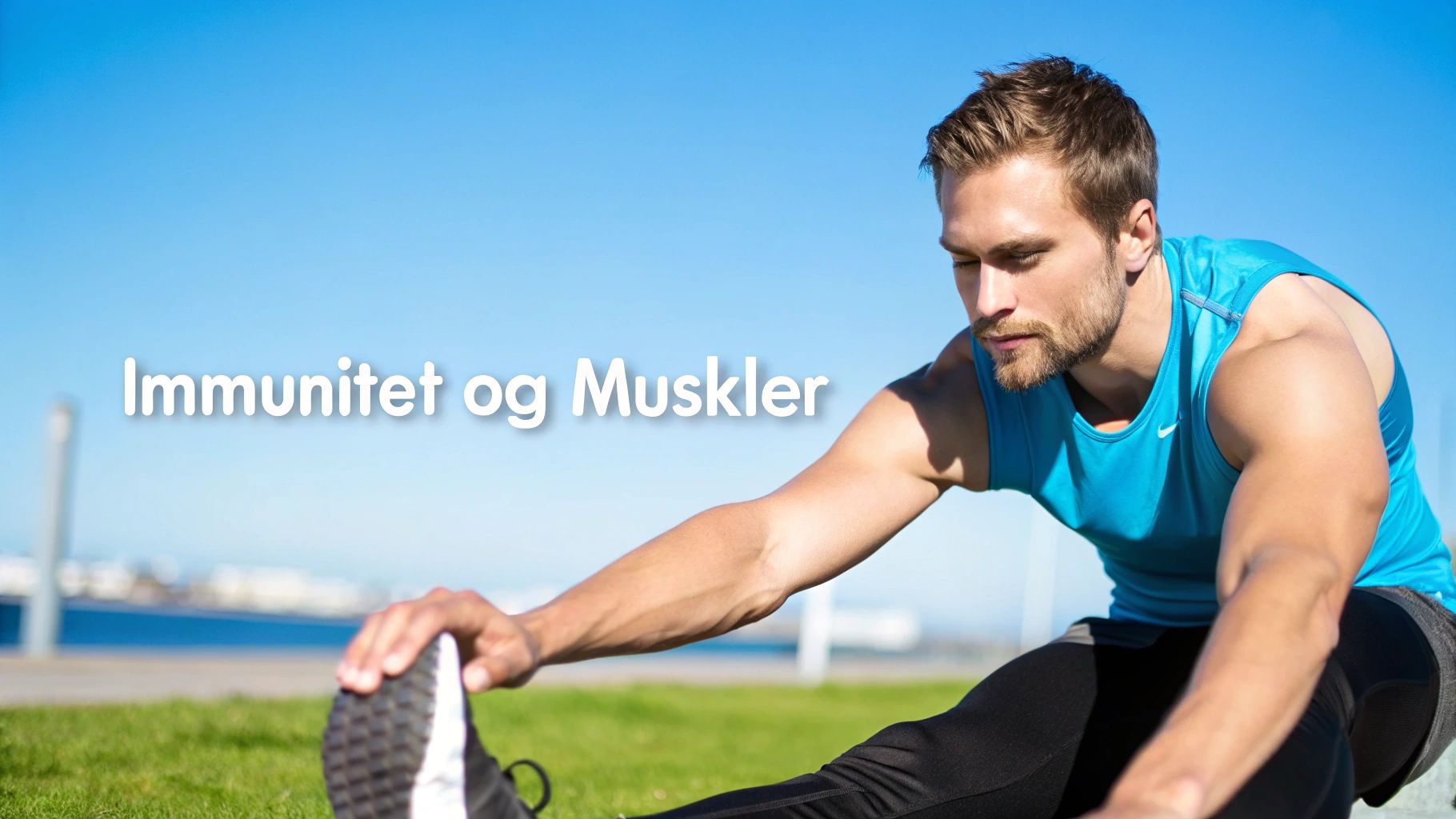 Person som trener med fokus på muskler og energi