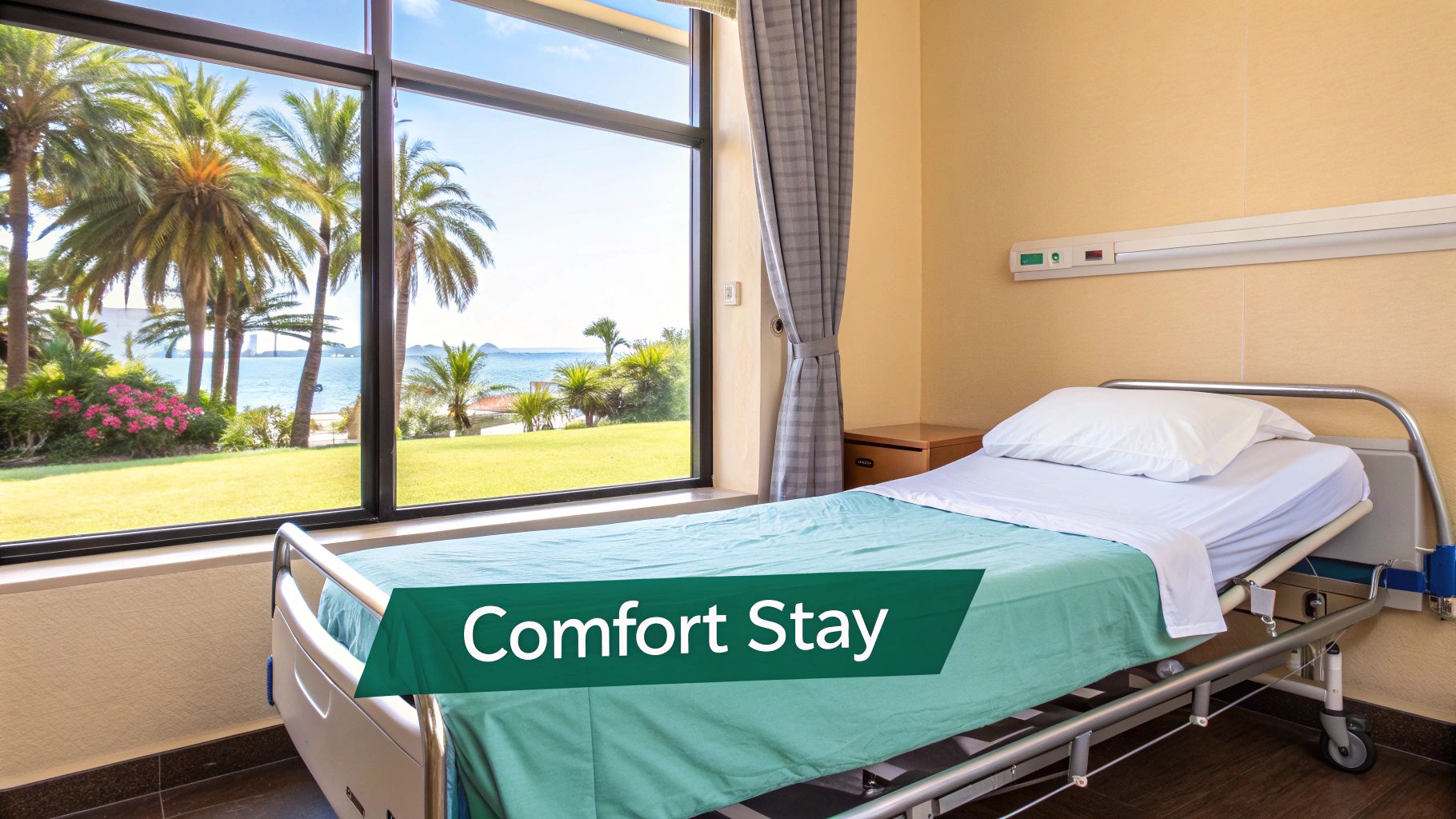 Un médecin compatissant consultant un patient dans une chambre d'hôpital moderne