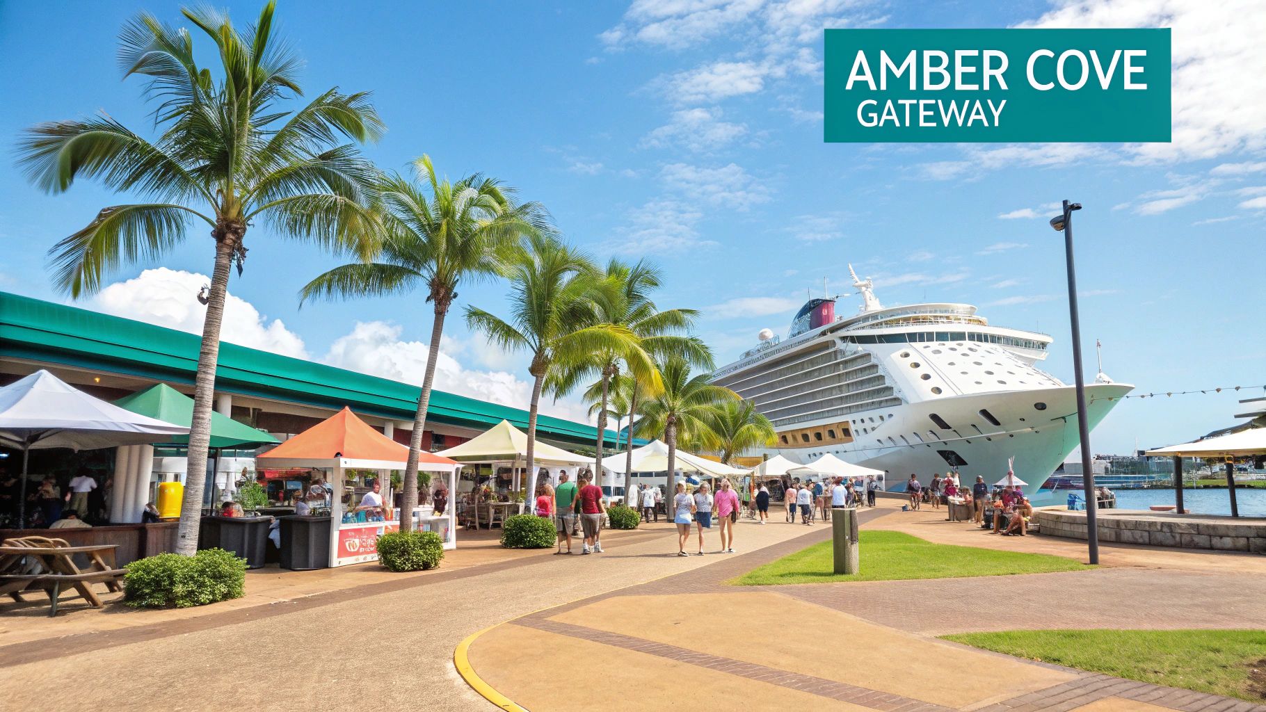 Experiencia en el puerto de cruceros de Amber Cove