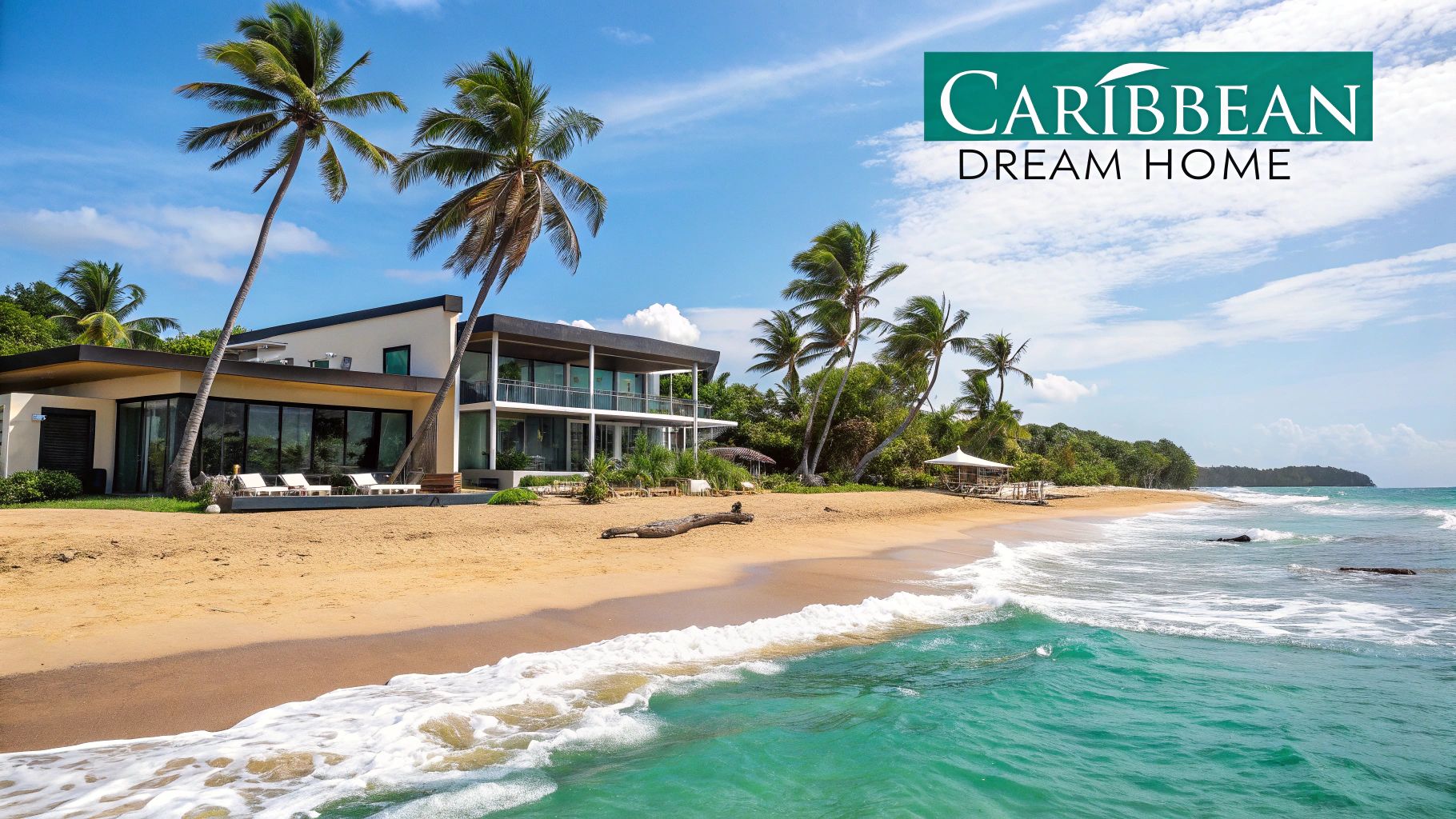 Mulher relaxando em uma rede em uma bela praia de Las Terrenas