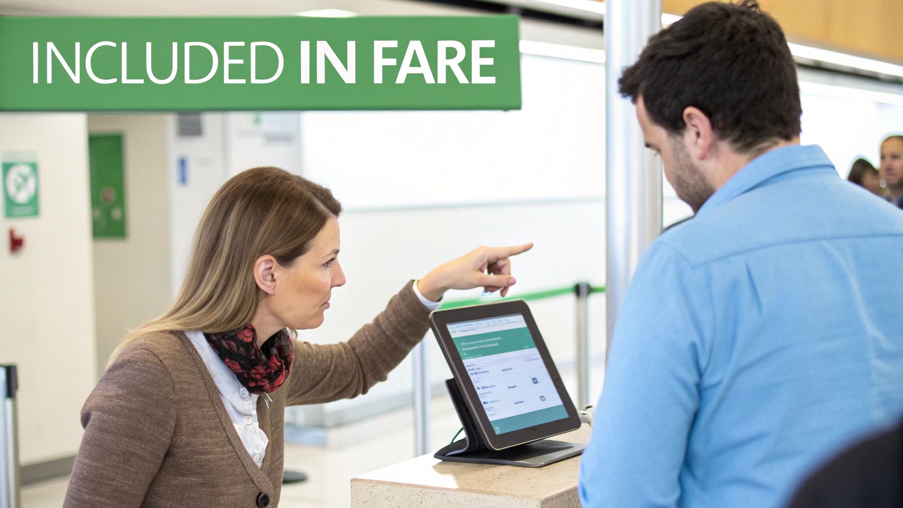 Recibo de billete electrónico en la pantalla de un teléfono inteligente