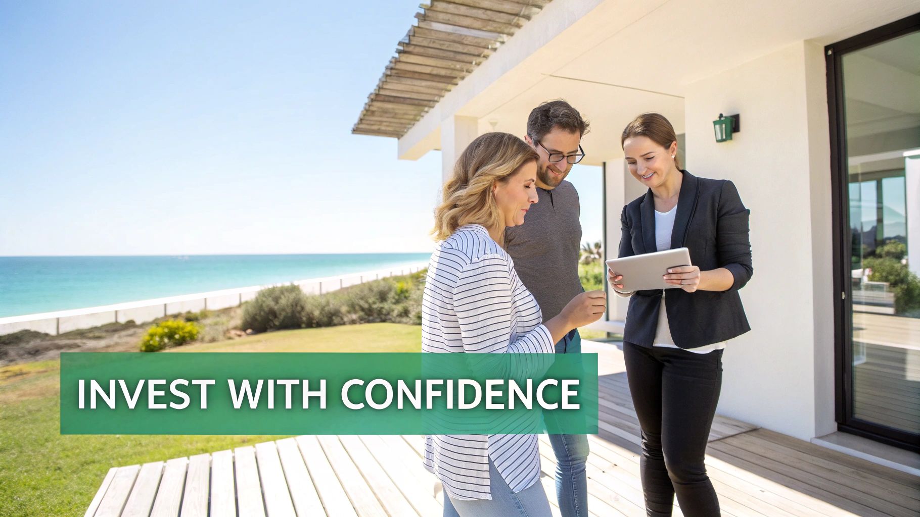 Una hermosa y moderna villa con piscina y vistas al océano en la República Dominicana.