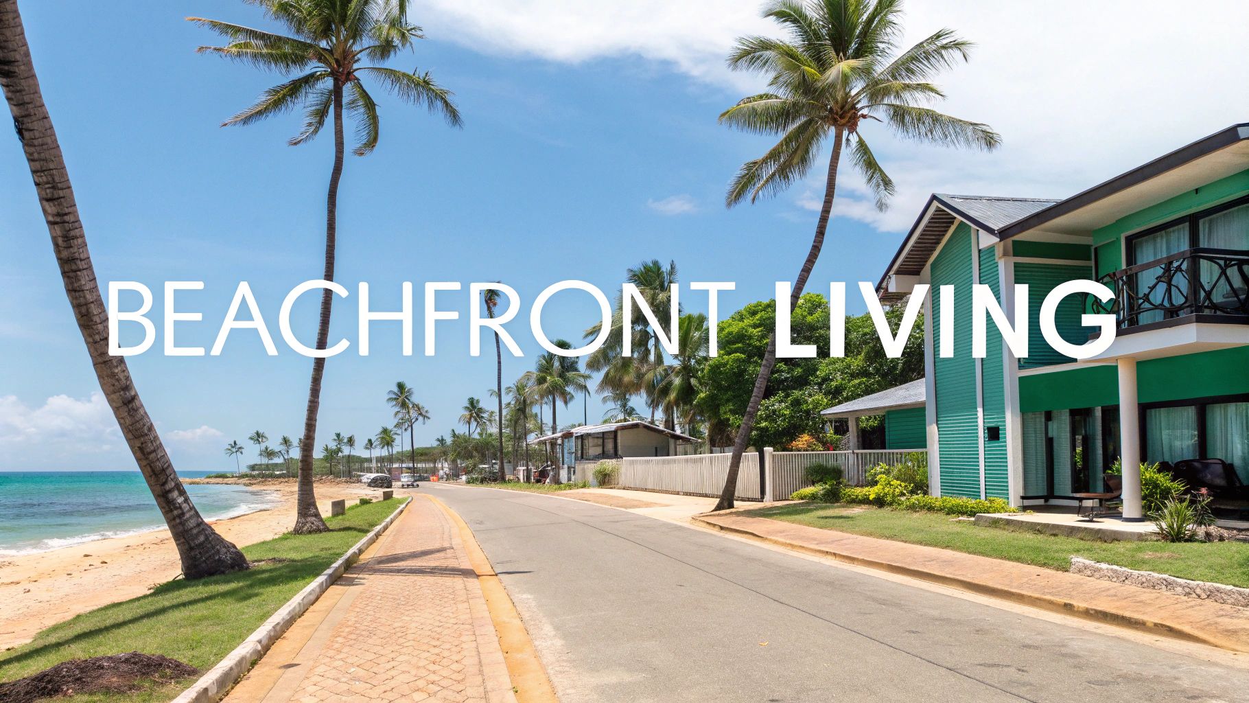 Superbe vue aérienne de Playa Bonita à Las Terrenas, en République dominicaine.