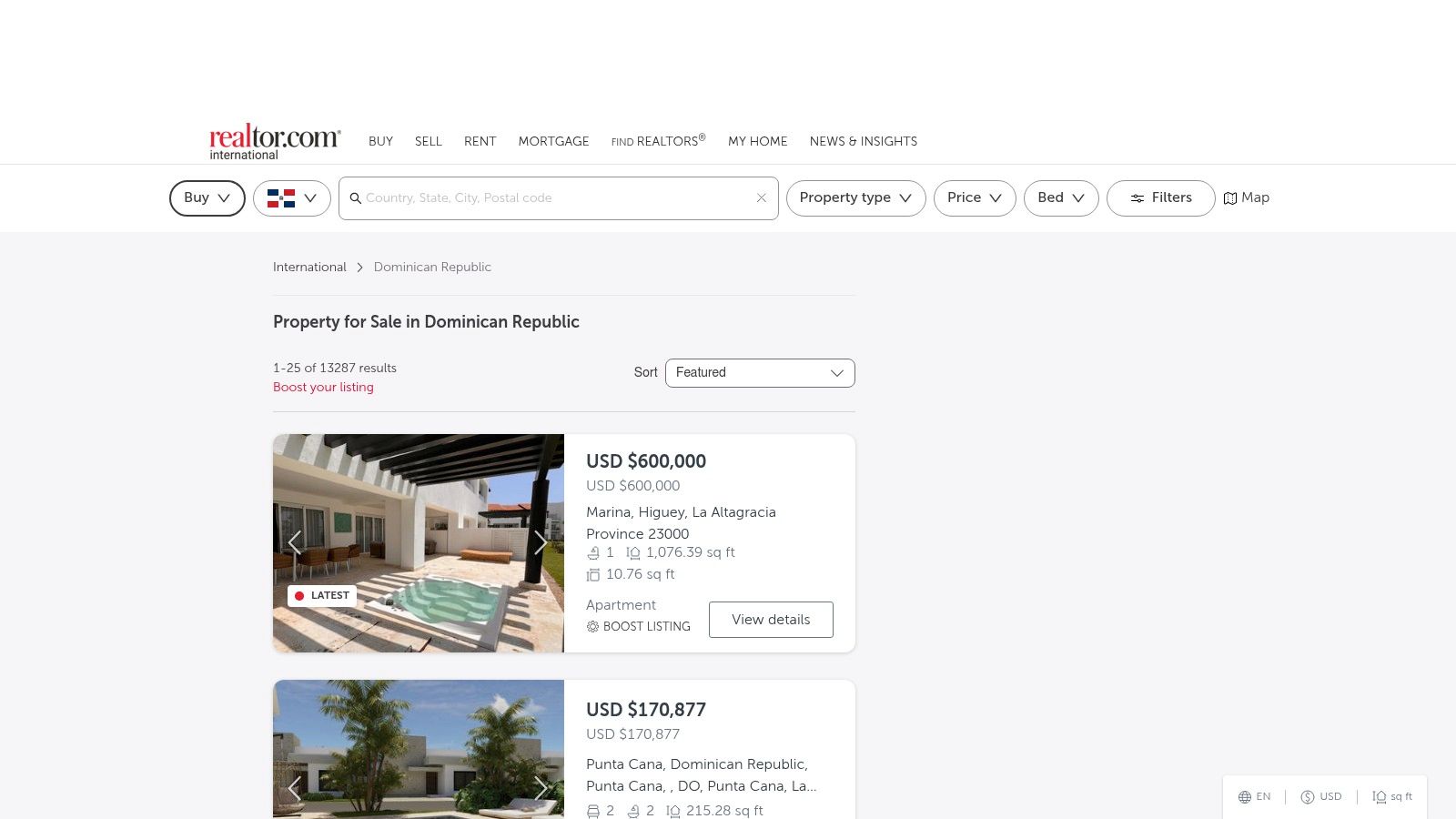 Realtor.com International – República Dominicana