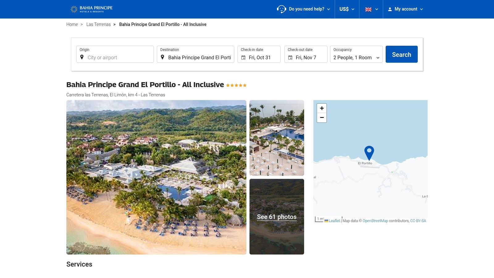 Bahia Principe Grand El Portillo (Site officiel)