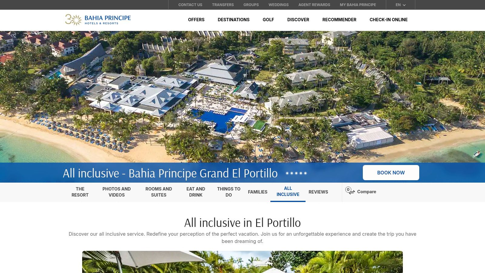 Bahia Principe (Grand El Portillo) — Site officiel