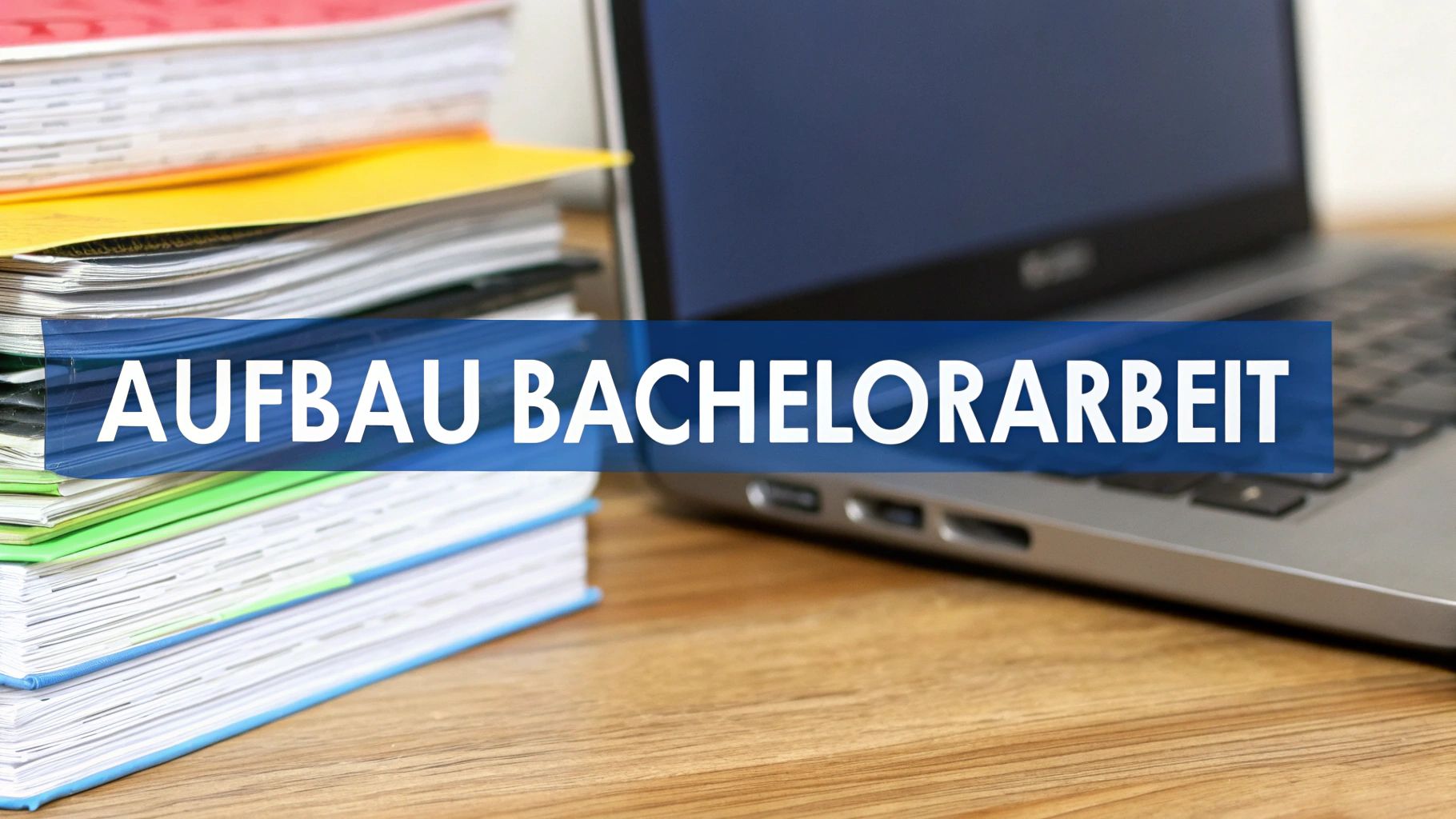Eine Studentin plant an einer Pinnwand mit bunten Notizzetteln, was die strategische Planung des Umfangs einer Bachelorarbeit visualisiert.