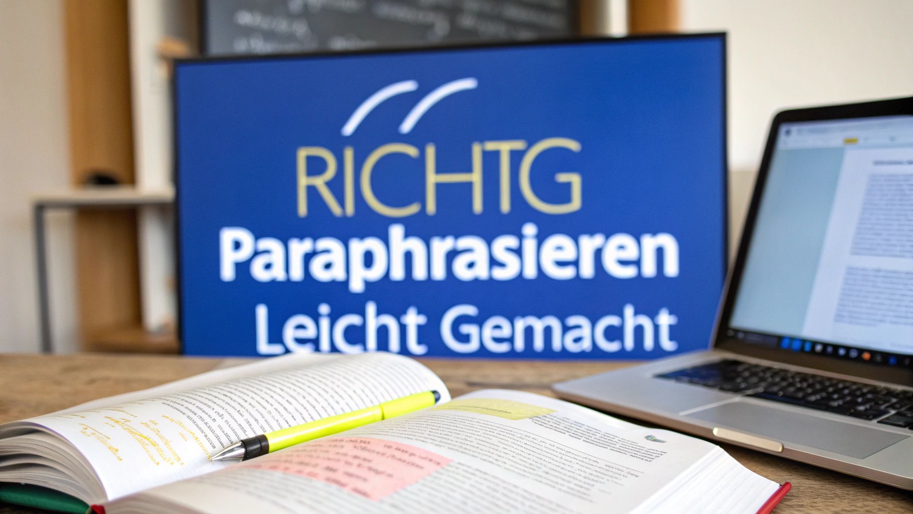 Richtig paraphrasieren leicht gemacht