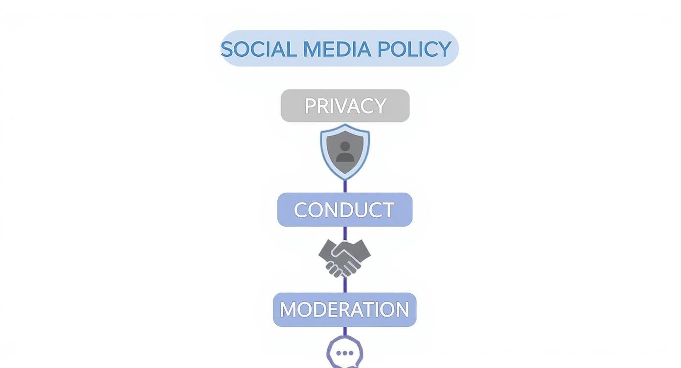 Infographic about schools and social media