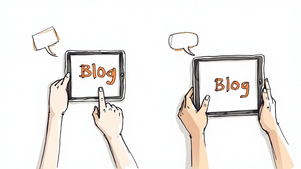 Evaluating a school blogging initiative