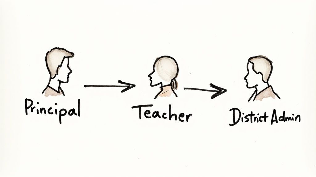 Image depicting a network of interconnected individuals, representing the stakeholders involved in school decision-making