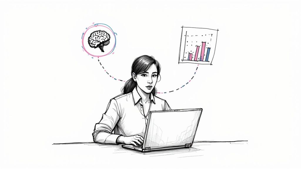 A visual representation of data and analytics used in an educational setting.