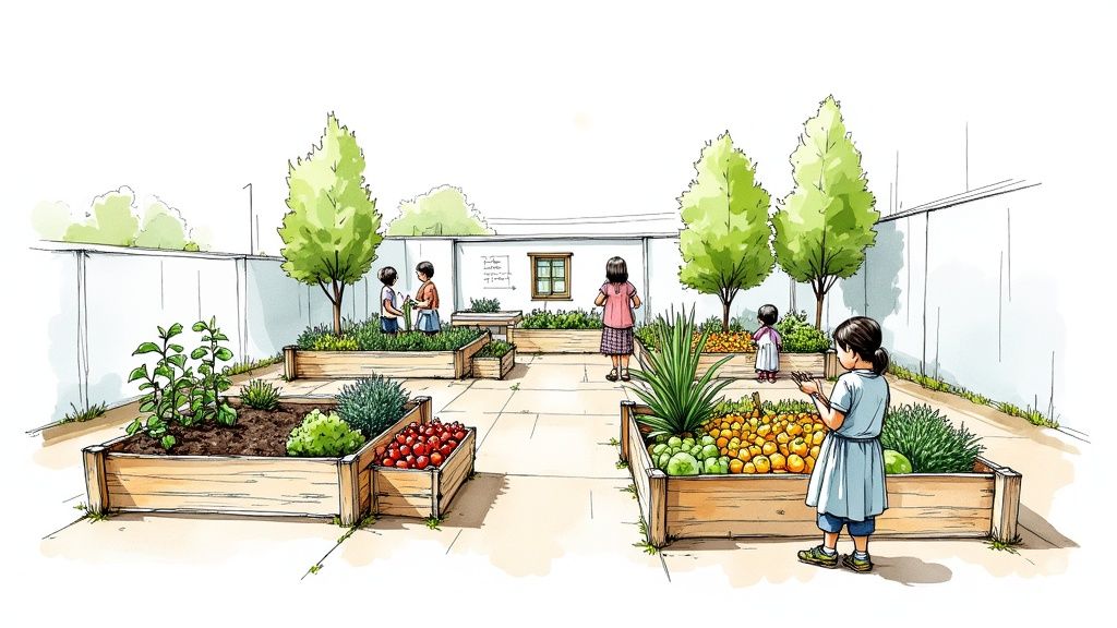 School Garden & Food Donation Program