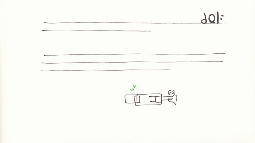 A person writing content on a laptop, illustrating the on-page SEO process.