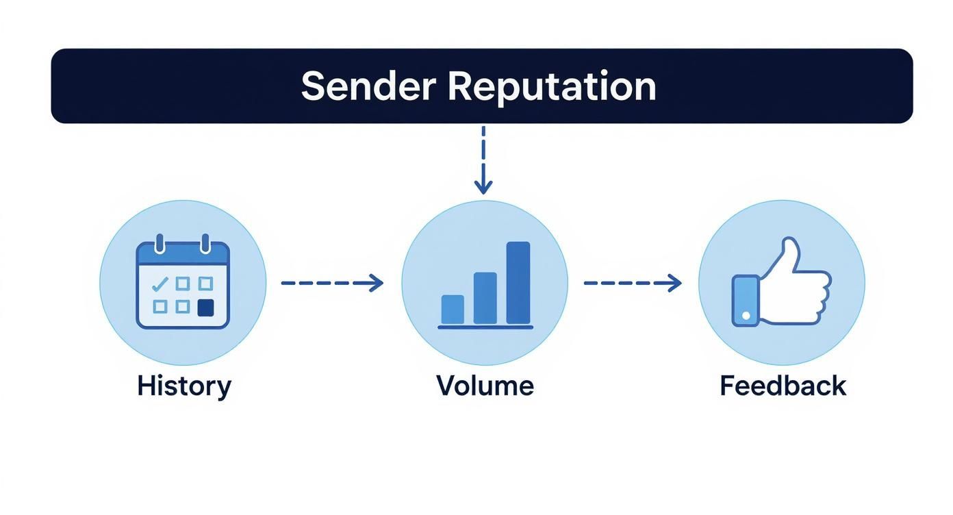 Infographic about how to improve email deliverability