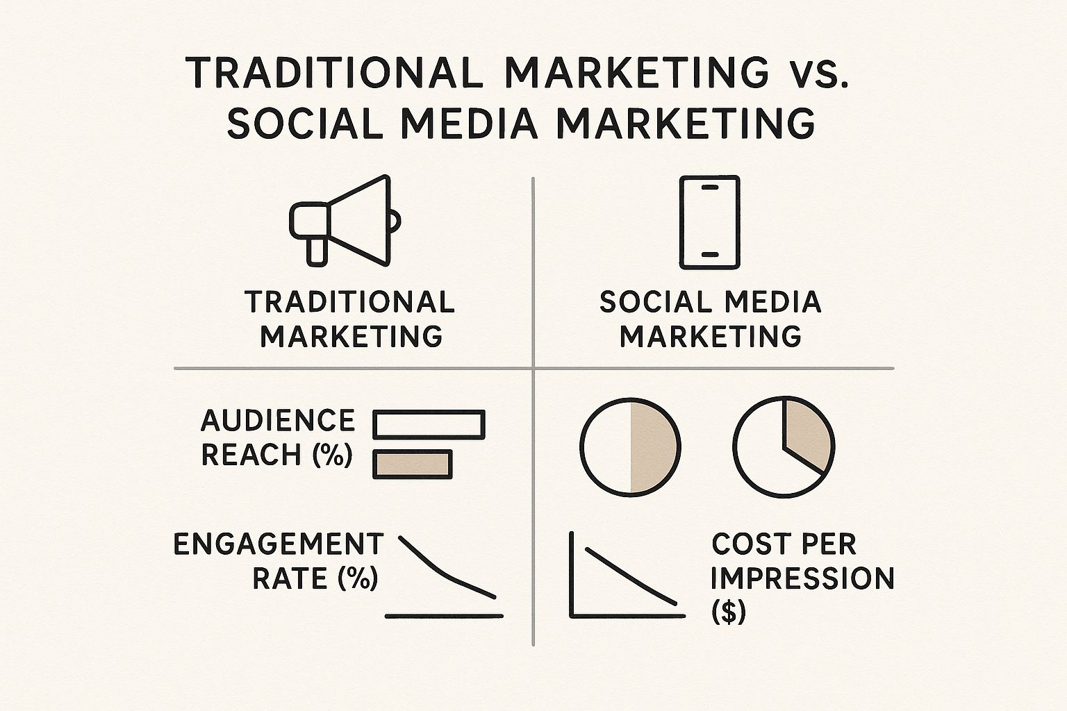 Infographic about social media marketing for schools