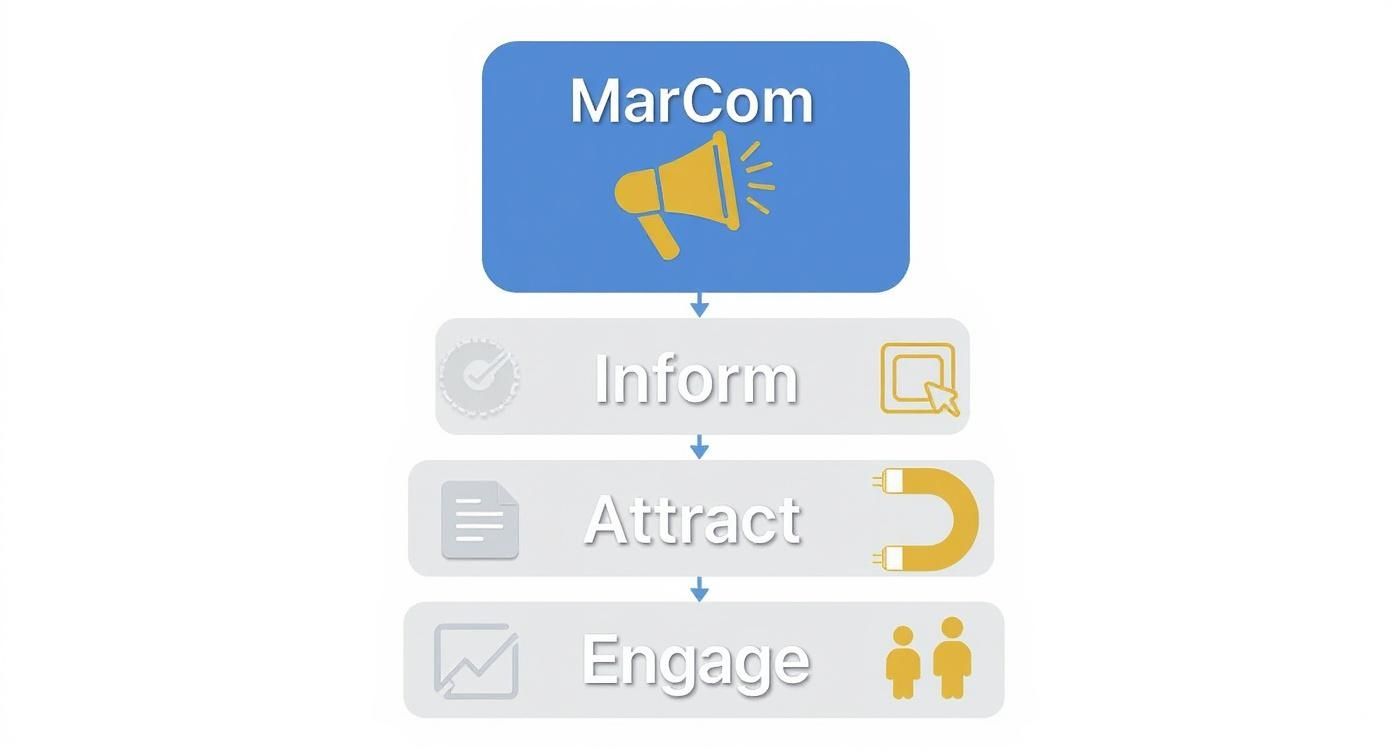 Infographic about what is marketing communications