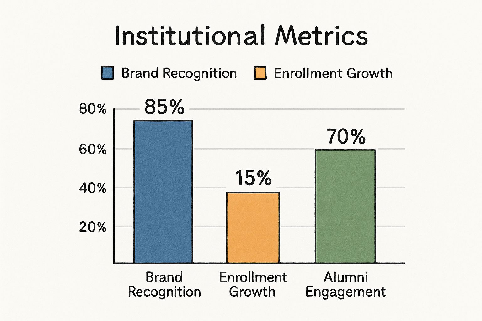 Infographic about branding for education
