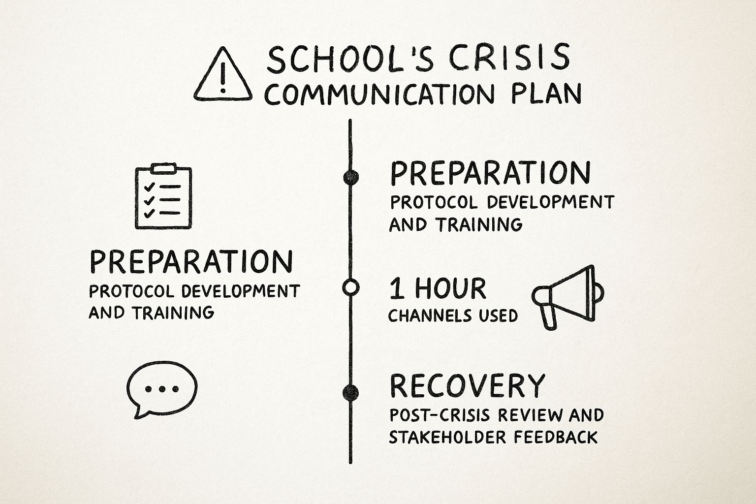 Infographic about public relations for schools