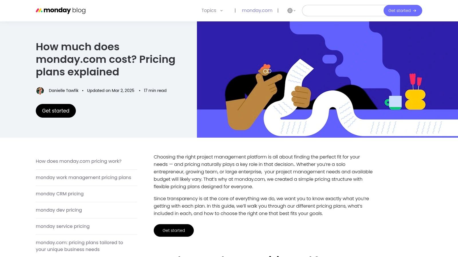 monday.com pricing plans and features
