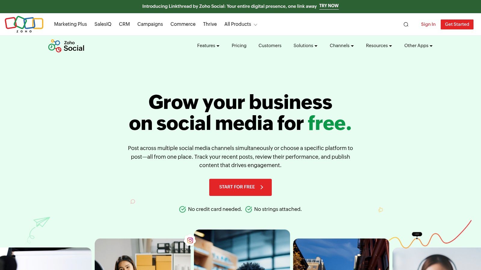 Zoho Social (Free Edition)