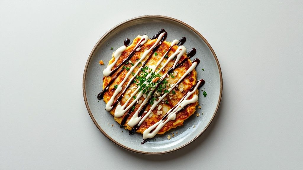 Okonomiyaki (Japanese Savory Pancake)