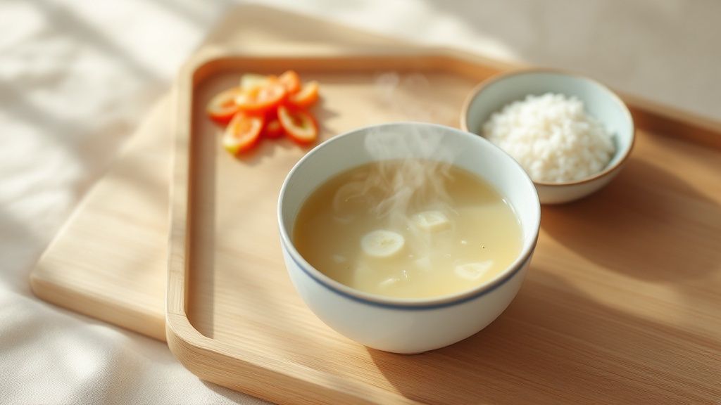 A table laden with various Japanese dishes including fish, vegetables, rice, and miso soup.
