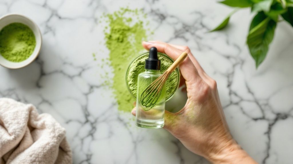 Matcha for Brightening and Evening Skin Tone