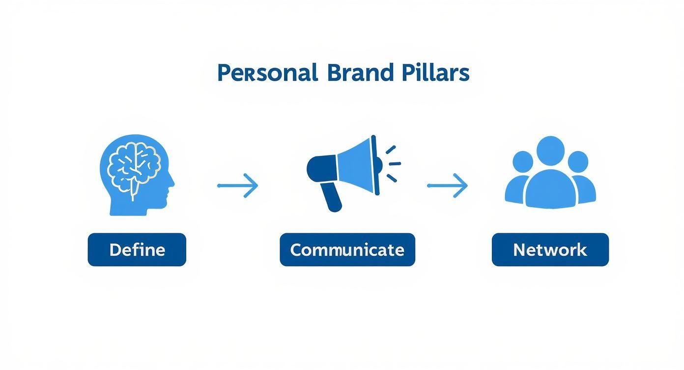 Infographic about how to build personal brand