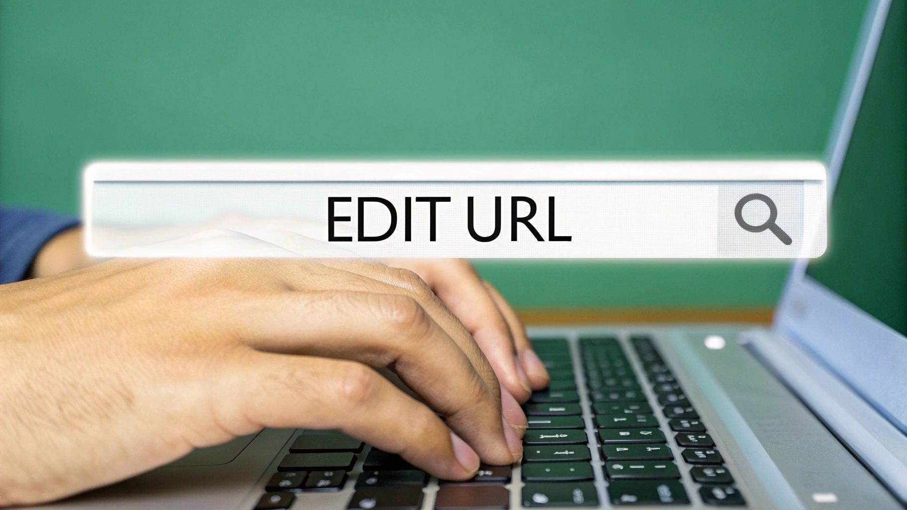 A professional placing a business card with a LinkedIn QR code on a table during a meeting.