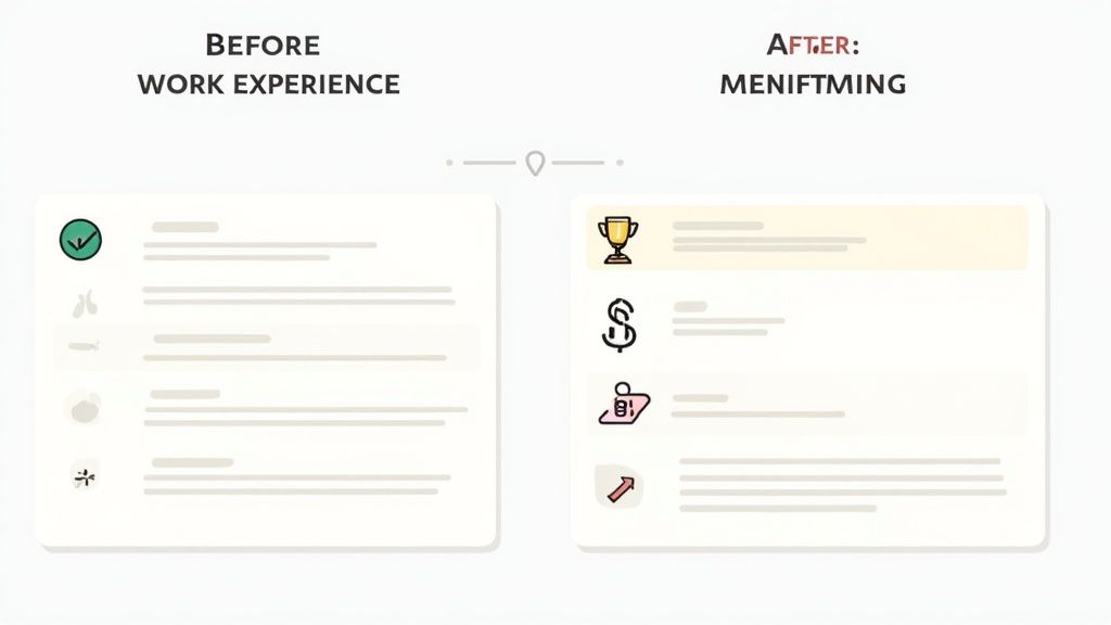 A person's hand pointing at the skills section of a LinkedIn profile on a tablet screen.