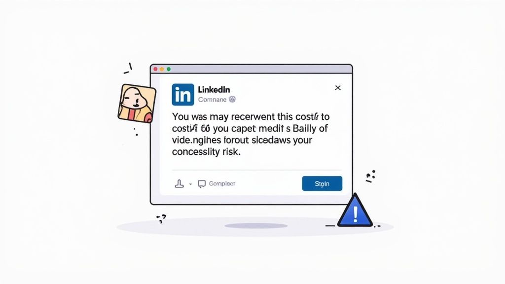 A magnifying glass hovering over a computer screen showing a stylized "A" character, symbolizing a close look at text accessibility and ethics.