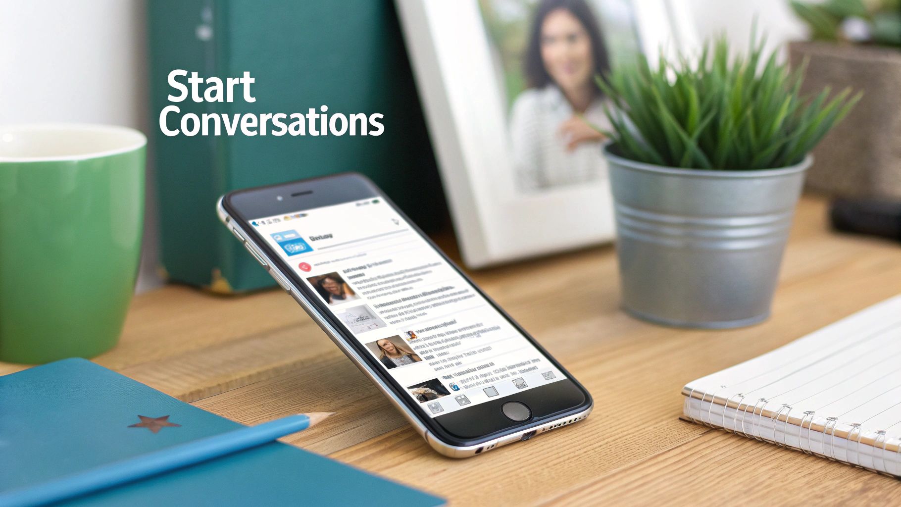 An individual brainstorming content ideas for LinkedIn on a whiteboard