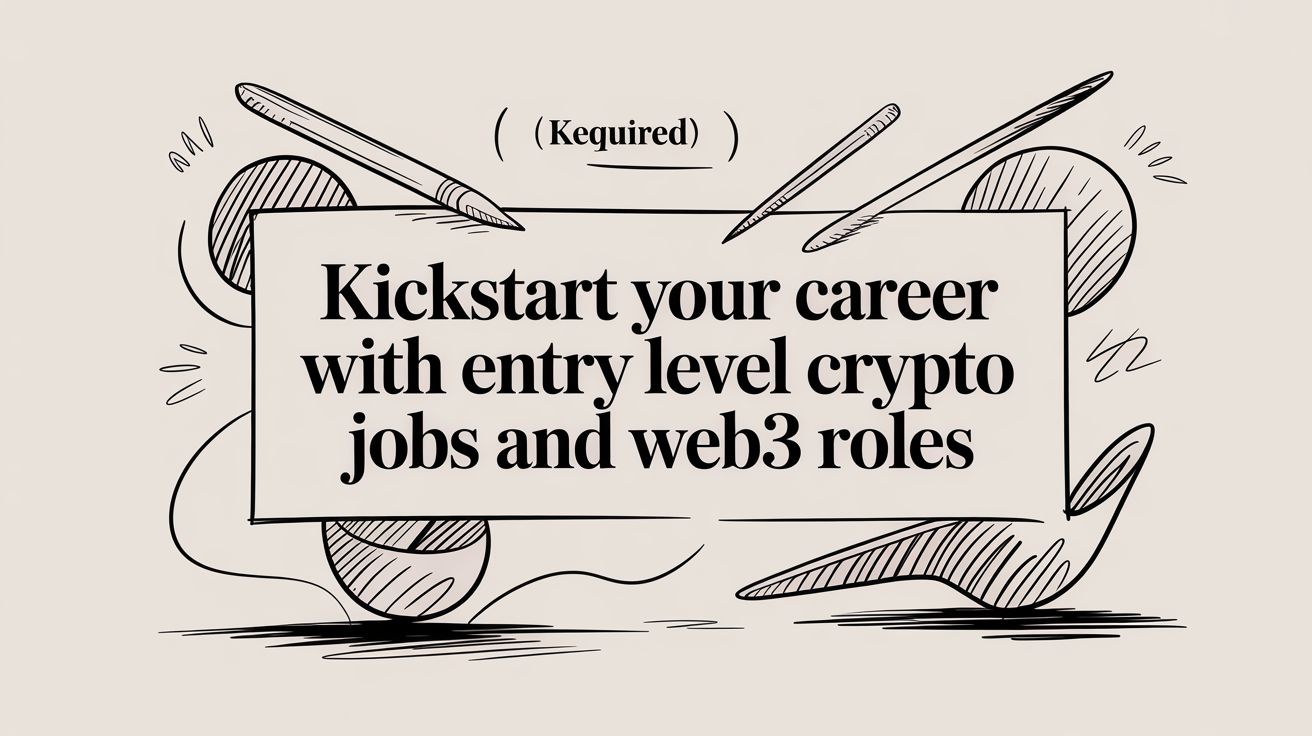 Featured image for article: Kickstart your career with entry level crypto jobs and Web3 roles