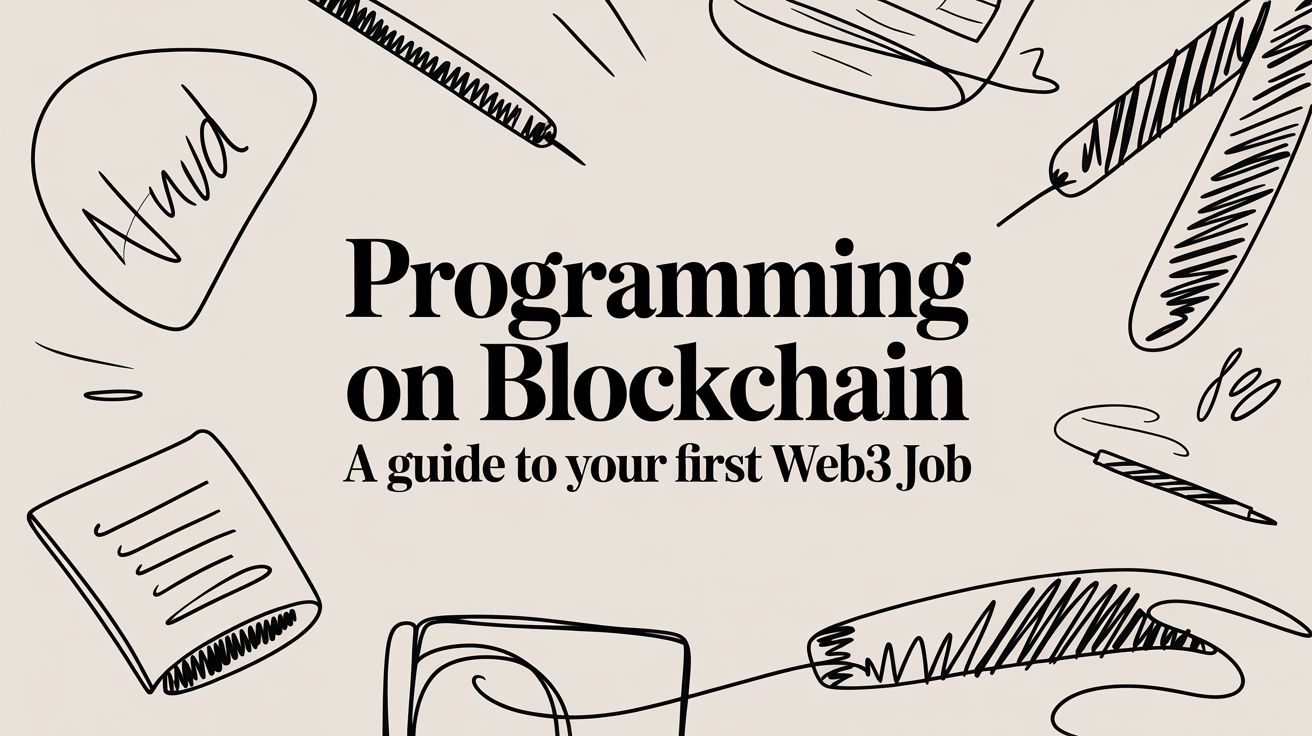 Illustration for Programming on Blockchain: A Guide to Your First Web3 Job