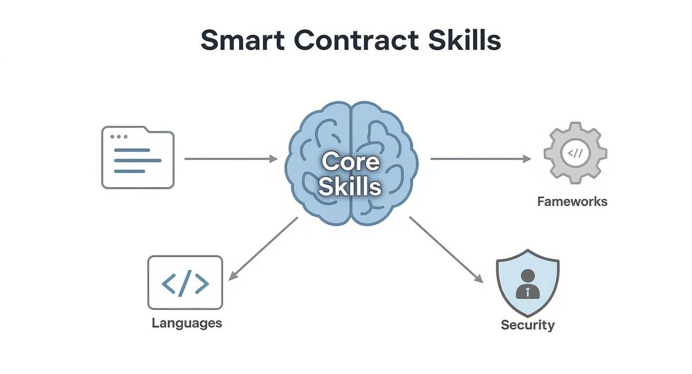 Infographic about smart contract developer jobs