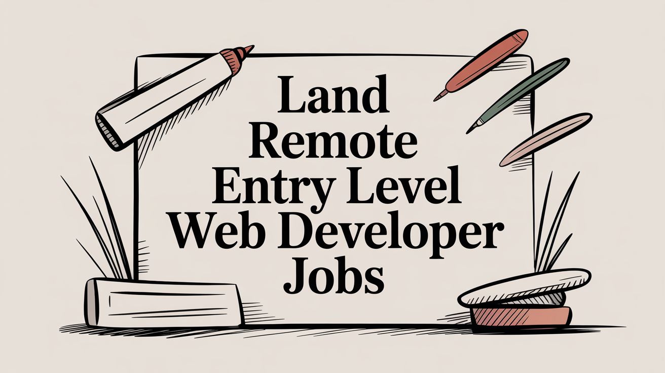 Featured image for article: Land Remote Entry Level Web developer Jobs