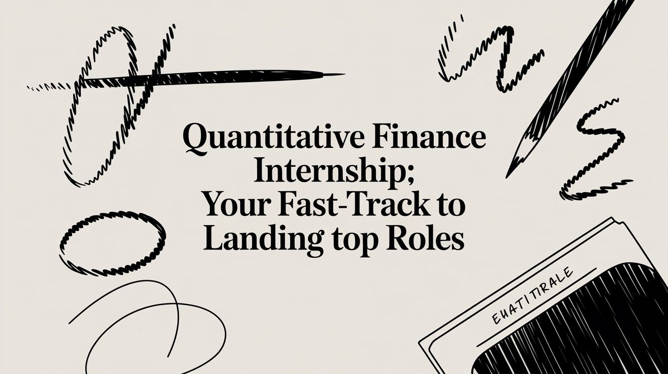 Featured image for article: Quantitative Finance Internship: Your Fast-Track to Landing Top Roles