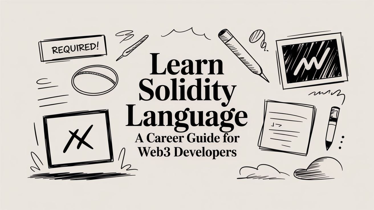Featured image for article: Learn Solidity Language: A Career Guide for Web3 Developers