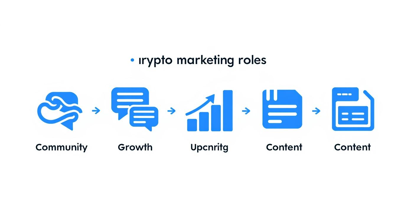 Infographic about crypto marketing jobs
