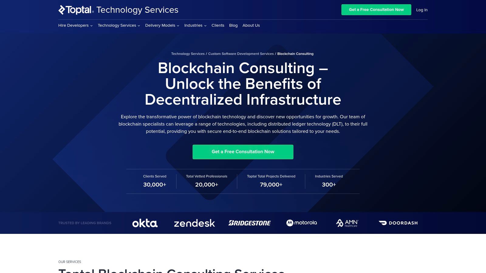 Toptal: For Sourcing Elite Freelance DeFi Talent
